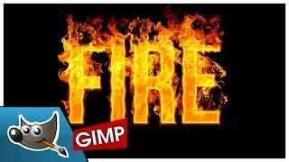 GIMP - Fire Text Effect