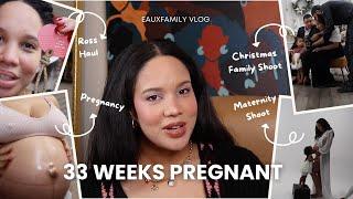 Vlog | 33 weeks pregnant, Influencer Event, Dominican Blowout, Holiday and Maternity Photoshoot