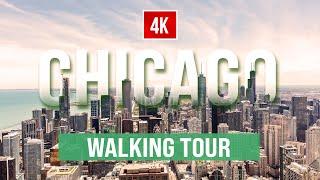 4k Chicago Walking Tour - Downtown, Riverwalk, Wabash