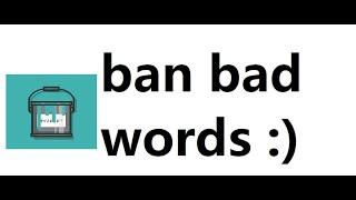 How to blacklist bad words (w/ arcane)