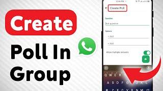 How to Create A Poll In WhatsApp Group (Updated)