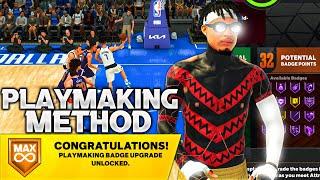 NBA 2K23 EASIEST & FASTEST PLAYMAKING BADGE METHOD MAX IN 1 DAY