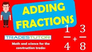 Adding fractions / Tradestutor
