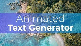 Animated Text Maker - EASY Text to Video App