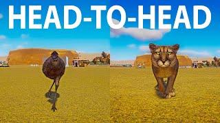 Cougar vs Emu A Head to Head Speed Race in Planet Zoo