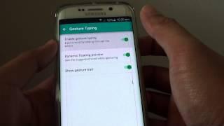 Samsung Galaxy S6 Edge: How to Enable / Disable Google Keyboard Gesture