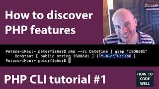 PHP CLI tutorial 1 | How to discover PHP features