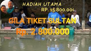 CRAZY CARP FISHING COMPETITION SULTAN TICKET RP. 2,800,000 CASH PRIZES