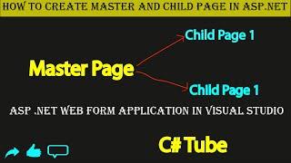 How to Create Master and Child Page in asp net web forms