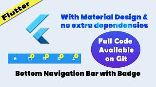 [Flutter] Bottom Navigation Bar with Badge no extra package needed