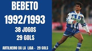 BEBETO GOLS PELO DEPORTIVO LA CORUÑA 1992/1993