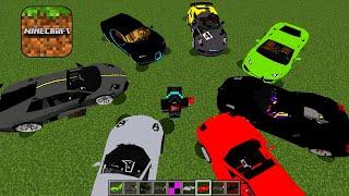 Minecraft mod moto / bugatti / need for speed / ferrari / cars / lamborghini /  realistic car