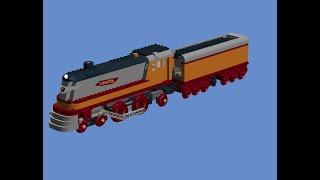 How To Build A Lego 1935 4-4-2 Milwaukee Road's Hiawatha Steam Locomotive 1/2