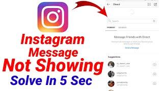 HOW TO FIX instagram messages not showing/instagram messages not showing up