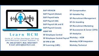 SAP HR/HCM: Processing Class introduction