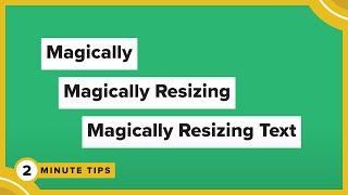 Magically Resizing Text Effects | Adobe Illustrator Tutorial