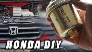 HOW TO:  HONDA CRV FUEL FILTER REPLACEMENT