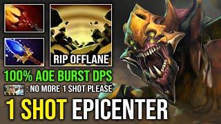 1 SHOT EPICENTER AoE Random Stun Level 5 Dagon Burst DPS 100% Annoying Offlane Sand King Dota 2