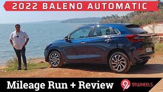 2022 Maruti Baleno AGS Automatic Review & 190km Mileage Run || Top Model Alpha Petrol || 91Wheels