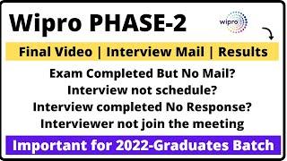 Wipro Elite NTH Phase-2 Final Video | Most Asked Queries Solved | 2022-Graduates Batch | Imp Video