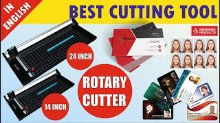  Visiting Card Cutter, ID Card, Passport Photo, Stickers Using Rotary Cutter | AbhishekID.com