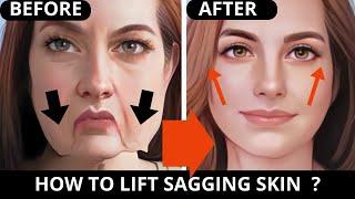 FACE EXERCISES FOR SAGGING SKIN, JAWLINE, JOWLS | GET RID OF WRINKLES