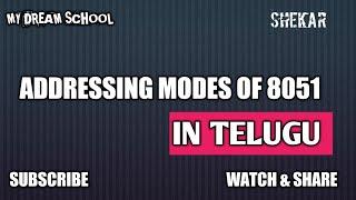 || #8051 Addressing Modes || #Addressing modes of 8051||#8051|| #Simple Explanation||