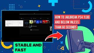 How to Jailbreak PS4 11.00 and Below Inless Than 60 Seconds