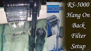 How To Setup/Assemble RS Electrical RS 5000 Waterfall Hang On Back Filter | HOB Filter For Aquarium