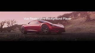 Responsive Video Background Player for Vue