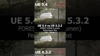 Unreal Engine 5.4 vs 5.3 Performance test: Forest Scene (Lumen)