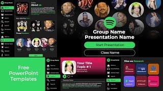 Spotify PowerPoint Template for FREE  | 2024 Design ⭐⭐