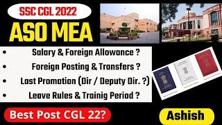 ASO in MEA Job Profile | Life of ASO | Salary ? | Foreign Posting in MEA  | Complete Information