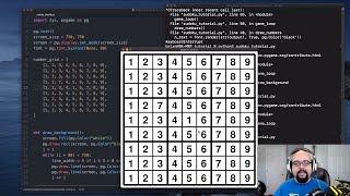 PyGame Sudoku Grid Tutorial