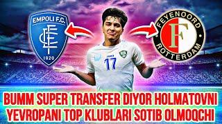 BUMM SUPER TRANSFER DIYOR XOLMATOVNI YEVROPANI TOP KLUBLARI SOTIB OLMOQCHI