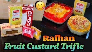 Want to Make Quick Desert? | Fruit Custard Trifle | Rafhan | Momna's Special Recipe