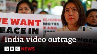 India outrage at video of two women being paraded naked – BBC News