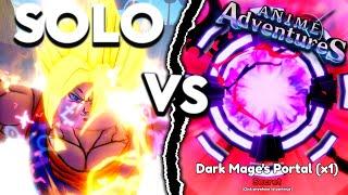 Can Double UNIQUE Vegeto SOLO Dark Mage Secret Portal In Anime Adventures Re-release/Update 19?