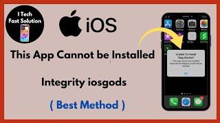 How to Fix iosgods Unable to Install / This app cannot be installed because its integrity iosgods