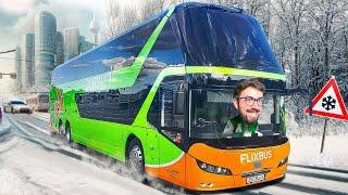 RUTA EN AUTOBÚS POR ALEMANIA CON NIEVE  | Fernbus Simulator