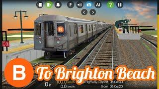 Hmmsim 2: Operating an R68A on the B Line to Brighton Beach