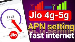 Jio apn settings for fast internet | jio apn 5g settings | jio network problem solved #jioapnsetting