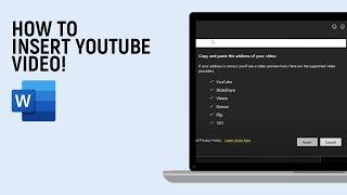How to insert youtube video in MS Word [easy]