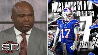 Josh Allen is spectacular once again! - Booger on Bills clinch #2 seed with dominant win vs Jets