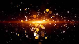 Golden Bokeh Particle Background Video | Royalty Free Stock Footage