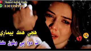 Huje Hik Bemari  || Sindhi song sad || Shakeel Mallah Studio