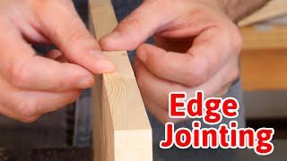 How to edge joint boards (without a jointer) to make wide panels | LOCKDOWN Day 143