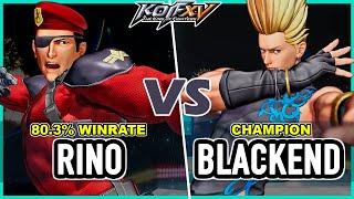 KOF XV  Rino (Kim/Heidern/Ash) vs Blackend (Benimaru/Geese/Iori)  Steam