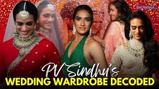 PV Sindhu’s Wedding Looks: From Metallic Blue Dress To Red Kanjivaram Saree & Sparkling Green Gown