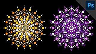 Create a dot mandala | PHOTOSHOP TUTORIAL - ABSTRACT & CREATIVE